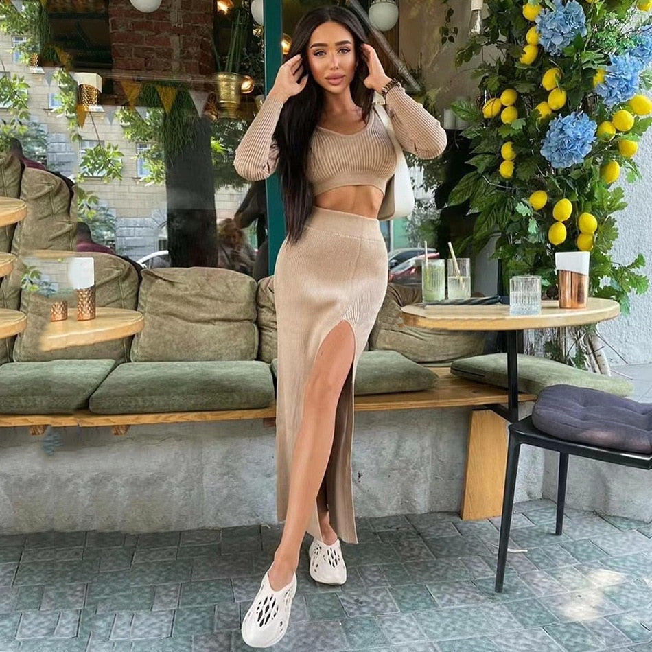 Ciri Knit Skirt Set