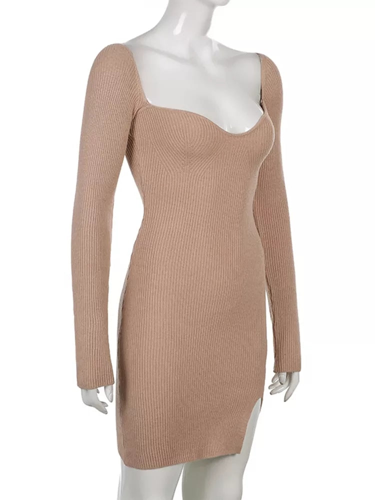 Ambrosi Knitted Mini Dress