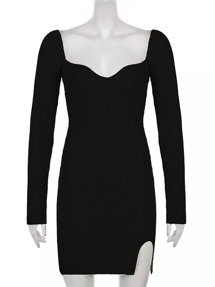 Ambrosi Knitted Mini Dress