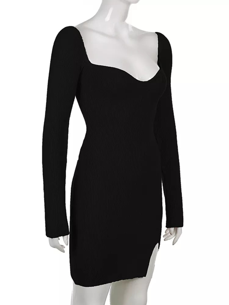 Ambrosi Knitted Mini Dress