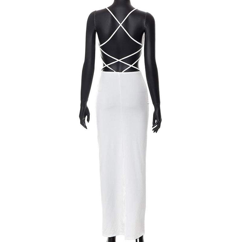 Koia Bodycon Backless Maxi Dress
