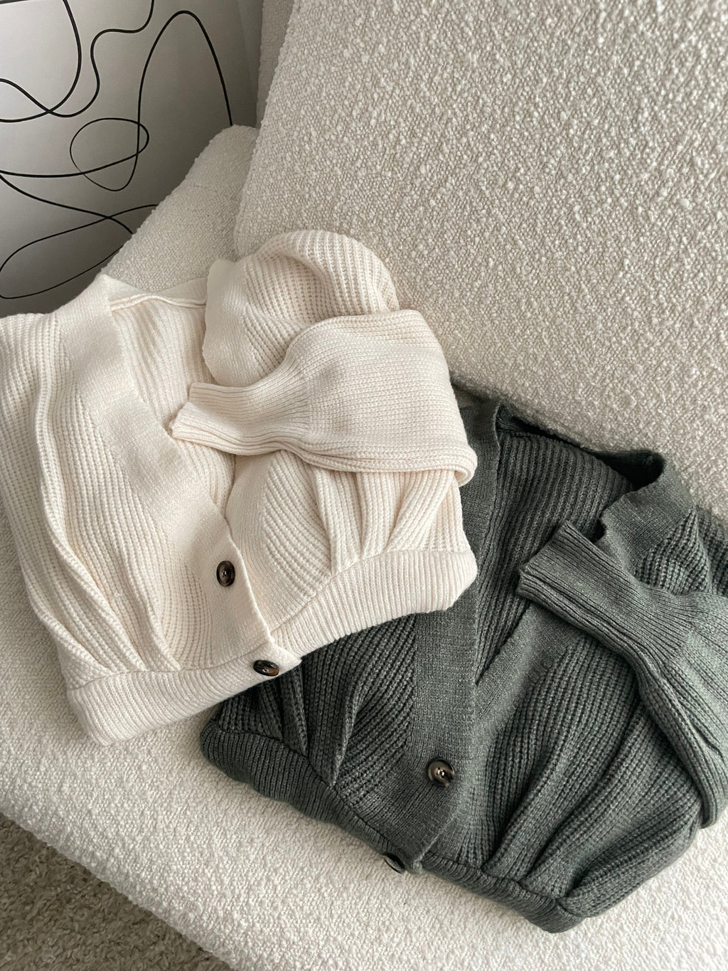 Robe en maille à boutons Lisa