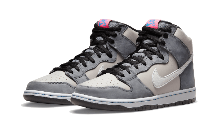 SB Dunk High Medium Grey Pink